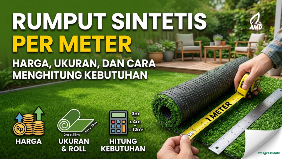 Rumput Sintetis per Meter: Harga, Ukuran, dan Cara Menghitung Kebutuhan